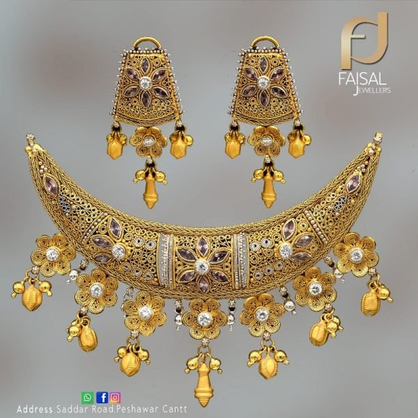 Gold Necklace Design 008