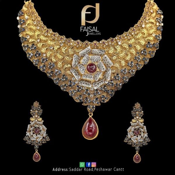 Gold Necklace Design 013