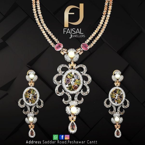 Gold Necklace Design 017