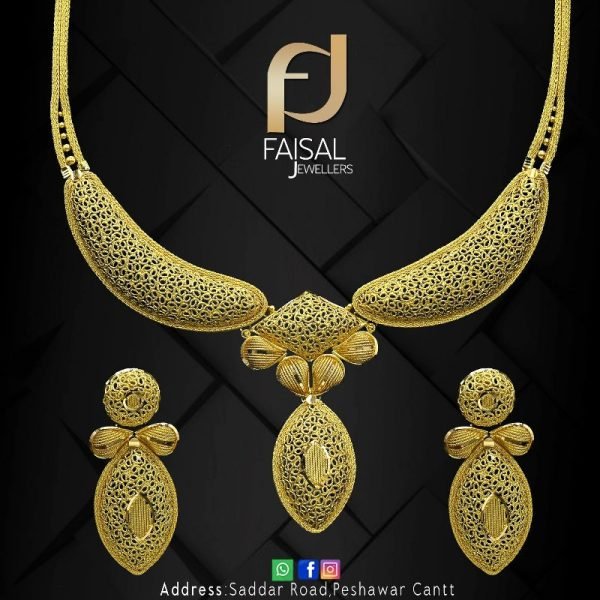 Gold Necklace Design 019