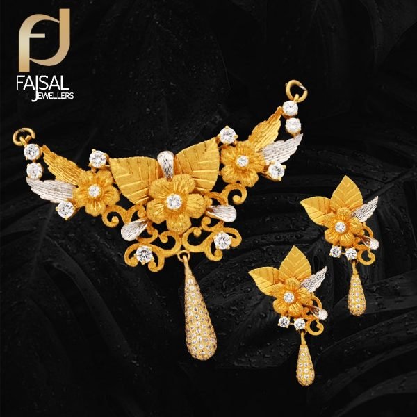 Gold Necklace Design 045